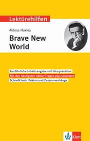 Cover von Klett Lektürehilfen Aldous Huxley, Brave New World