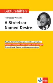 Cover von Klett Lektürehilfen Tennessee Williams, A Streetcar Named Desire