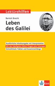 Cover von Klett Lektürehilfen Bertolt Brecht, Leben des Galilei