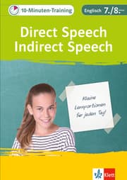Cover von Klett 10-Minuten-Training Englisch Direct Speech - Indirect Speech 7./8. Klasse