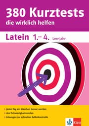 Cover von Klett 380 Kurztests Latein 1.-4. Lernjahr