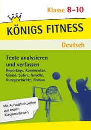 Cover von Texte analysieren und verfassen - Klasse 8-10 - Deutsch