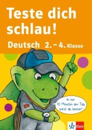 Cover von Teste dich schlau Deutsch 2.-4. Klasse