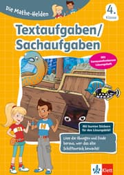 Cover von Klett Die Mathe-Helden: Textaufgaben / Sachaufgaben 4. Klasse