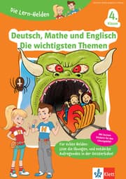 Cover von Klett Die Lern-Helden: Deutsch, Mathe und Englisch Die wichtigsten Themen 4. Klasse
