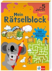 Cover von Klett Mein Rätselblock ab 5 Jahren Band 1