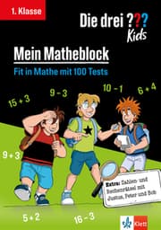 Cover von Die drei ??? Kids: Mein Matheblock 1. Klasse