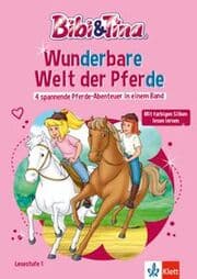 Cover von Lesefuchs Bibi & Tina: Wunderbare Welt der Pferde 4 spannende Pferde-Abenteuer in einem Band Lesestufe 1