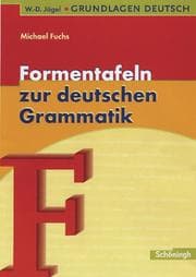 Cover von Formentafeln zur deutschen Grammatik