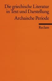 Cover von Die griechische Literatur in Text und Darstellung 1