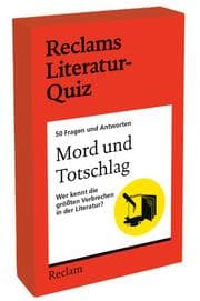 Cover von Mord und Totschlag. Wer kennt die größten Verbrechen in der Literatur?