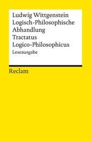 Cover von Logisch-Philosophische Abhandlung. Tractatus Logico-Philosophicus