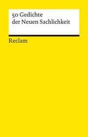 Cover von 50 Gedichte der Neuen Sachlichkeit