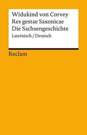 Cover von Res gestae Saxonicae/Die Sachsengeschichte