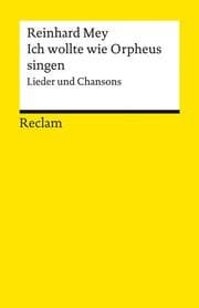 Cover von Ich wollte wie Orpheus singen