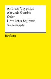 Cover von Absurda Comica Oder Herr Peter Squentz