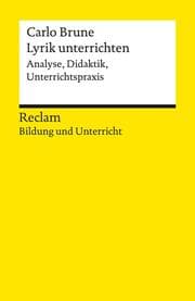 Cover von Lyrik unterrichten. Analyse, Didaktik, Unterrichtspraxis
