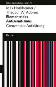 Cover von Elemente des Antisemitismus. Grenzen der Aufklärung