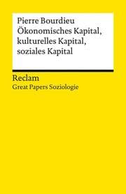 Cover von Ökonomisches Kapital, kulturelles Kapital, soziales Kapital