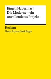 Cover von Die Moderne - ein unvollendetes Projekt