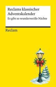 Cover von Reclams klassischer Adventskalender. Es gibt so wunderweiße Nächte