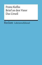 Cover von Lektüreschlüssel zu Franz Kafka: Brief an den Vater. Das Urteil