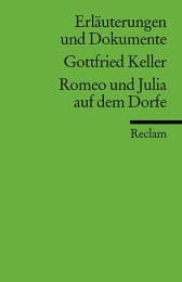 Cover von Gottfried Keller, Romeo und Julia auf dem Dorfe