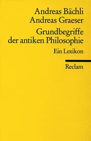 Cover von Grundbegriffe der antiken Philosophie