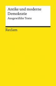 Cover von Antike und moderne Demokratie