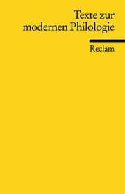 Cover von Texte zur modernen Philologie