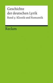 Cover von Geschichte der deutschen Lyrik