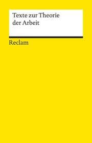 Cover von Texte zur Theorie der Arbeit
