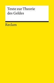 Cover von Texte zur Theorie des Geldes