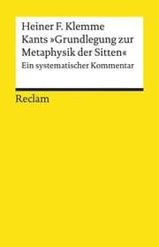 Cover von Kants 'Grundlegung zur Metaphysik der Sitten'