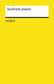 Cover von konkrete poesie