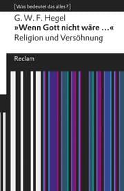 Cover von 'Wenn Gott nicht wäre ...'. Religion und Versöhnung