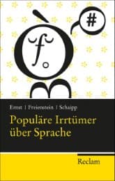 Cover von Populäre Irrtümer über Sprache