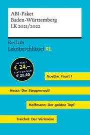 Cover von Lektüreschlüssel XL. ABI-Paket Baden-Württemberg LK 2021/2022