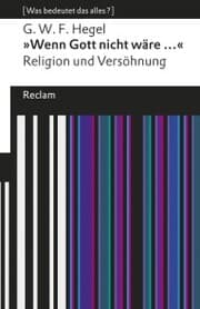 Cover von 'Wenn Gott nicht wäre ...'. Religion und Versöhnung