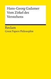 Cover von Vom Zirkel des Verstehens
