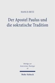Cover von Der Apostel Paulus und die sokratische Tradition
