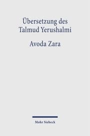 Cover von Übersetzung des Talmud Yerushalmi