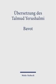 Cover von Übersetzung des Talmud Yerushalmi