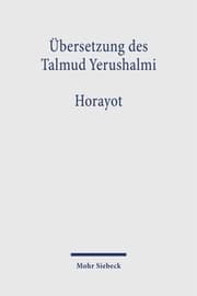 Cover von Übersetzung des Talmud Yerushalmi