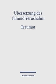 Cover von Übersetzung des Talmud Yerushalmi