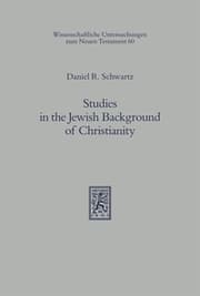 Cover von Studies in the Jewish Background of Christianity