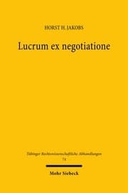 Cover von Lucrum ex negotiatione