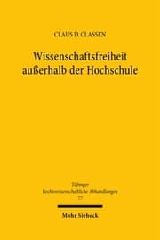 Cover von Wissenschaftsfreiheit außerhalb der Hochschule