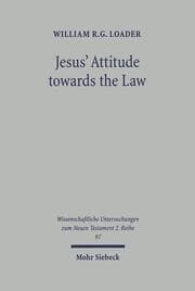 Cover von Jesus' Attitude towards the Law