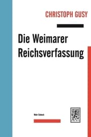 Cover von Die Weimarer Reichsverfassung